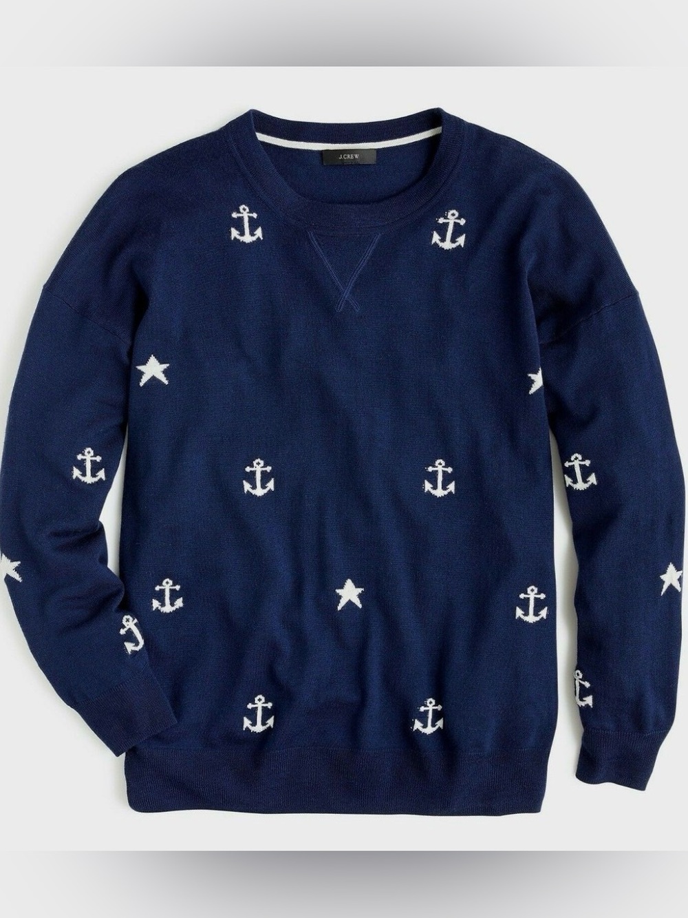 Nautical Merino Wool Sweater